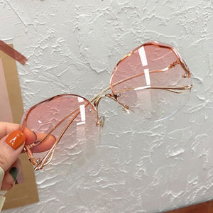 Irregular Round Sunglasses