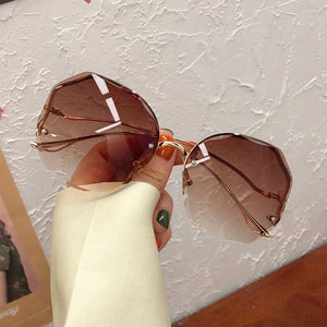 Irregular Round Sunglasses