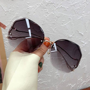Irregular Round Sunglasses