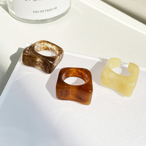 Square Resin Ring