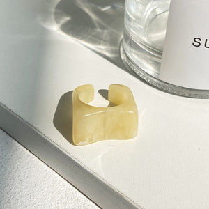 Square Resin Ring