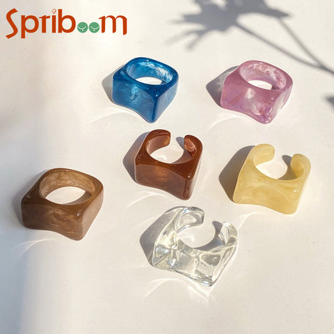 Square Resin Ring