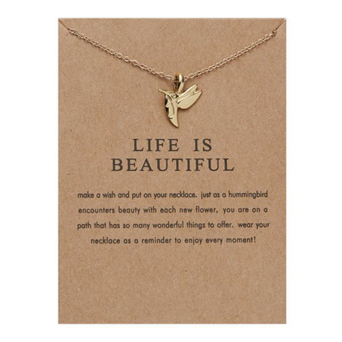 Animal Hummingbird Necklace
