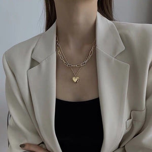 Black Heart Necklace