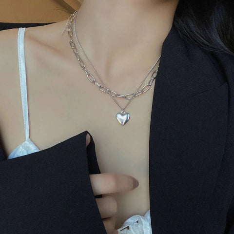 Black Heart Necklace