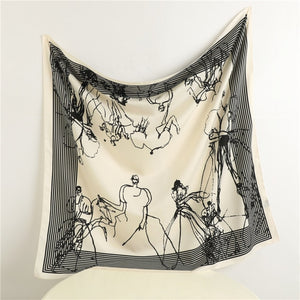 Hijab Lady Square Scarves