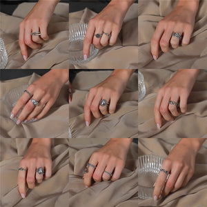 Twist Heart Star Rings
