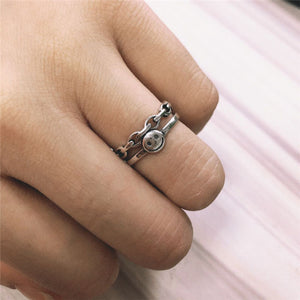 Twist Heart Star Rings