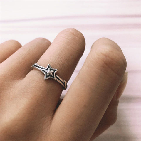 Twist Heart Star Rings