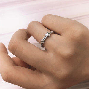 Twist Heart Star Rings