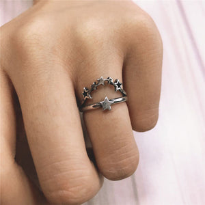 Twist Heart Star Rings