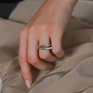 Twist Heart Star Rings