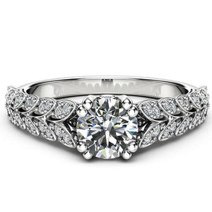 Round White Rings