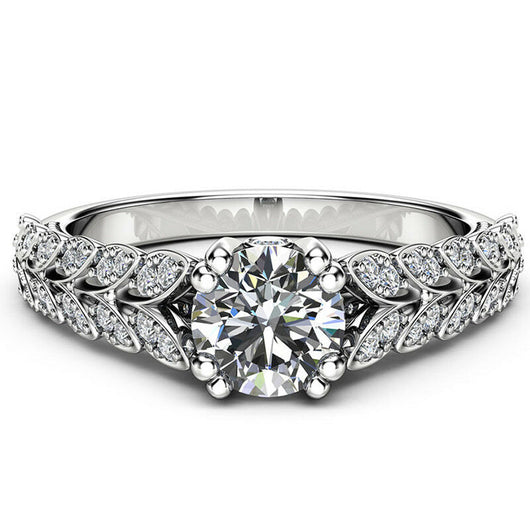 Round White Rings