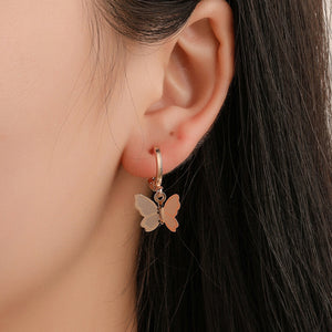 Simple Temperament Earrings Butterfly