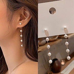 Pearl Long Earrings