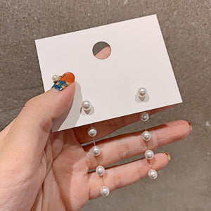 Pearl Long Earrings